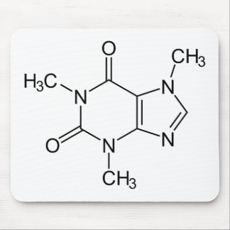 Coffein Molecule Chemistry Coffee Atome Mousepad