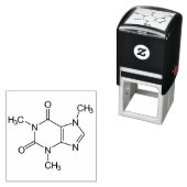 Coffein Molecule Chemistry Coffee Atome Permastempel (Beispiel)