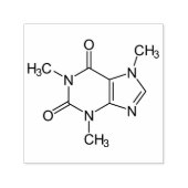 Coffein Molecule Chemistry Coffee Atome Permastempel (Design)