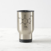 Coffein Molecule Chemistry Coffee Atome Reisebecher (Mittel)
