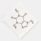 Coffein Molecule Chemistry Coffee Atome Serviette (Ecke)