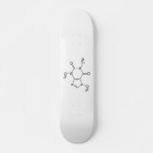 Coffein Molecule Chemistry Coffee Atome Skateboard (Vorne)