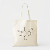 Coffein Molecule Chemistry Coffee Atome Tragetasche (Vorne)
