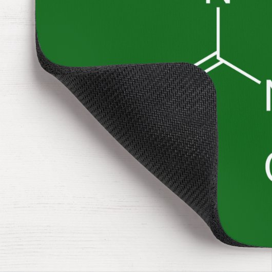 Coffein Molecule Green Mouse Pad Mousepad (Ecke)