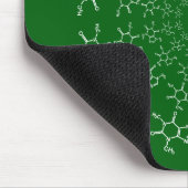 Coffein Molecule Green Mouse Pad Mousepad (Ecke)