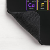Coffein Molecule Kaffee Chemische Formel Chemiker Mousepad (Ecke)