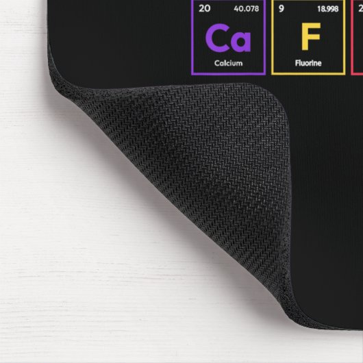 Coffein Molecule Kaffee Chemische Formel Chemiker Mousepad (Ecke)