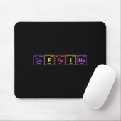 Coffein Molecule Kaffee Chemische Formel Chemiker Mousepad (Mit Mouse)