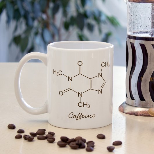 Coffein Molecule Kaffeeliebhaber Personalisiert Kaffeetasse