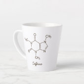 Coffein Molecule Kaffeeliebhaber Personalisierten Milchtasse (Linke Ecke)