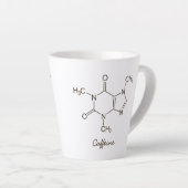 Coffein Molecule Kaffeeliebhaber Personalisierten Milchtasse (Rechte Ecke)
