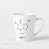Coffein Molecule Kaffeeliebhaber Personalisierten Milchtasse (Rechts)