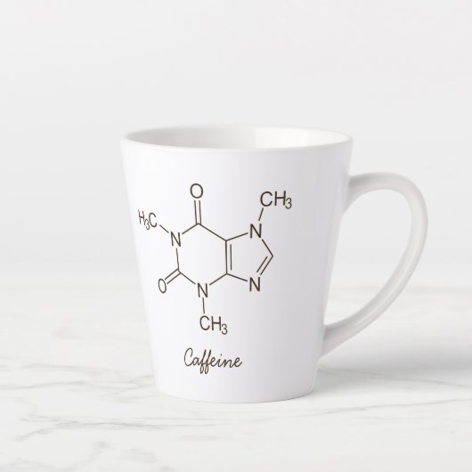 Coffein Molecule Kaffeeliebhaber Personalisierten Milchtasse (Rechts)