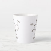 Coffein Molecule Kaffeeliebhaber Personalisierten Milchtasse (Vorderseite)