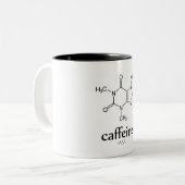 Coffein Molecule Kaffeemaschine Tasse (Vorderseite Links)