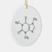 Coffein Molecule Keramik Keramik Ornament (Rechts)