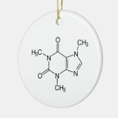 Coffein Molecule Keramik Keramik Ornament (Links)