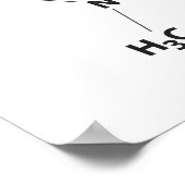 Coffein Molecule Poster (Ecke)