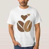 Coffein Molecule T - Shirt Kaffee Lover Chemie (Vorderseite)