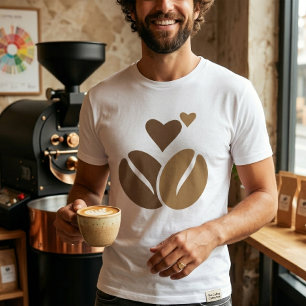 Coffein Molecule T - Shirt Kaffee Lover Chemie