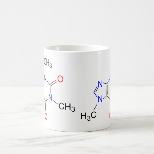 Coffein Molecule Tasse (Mittel)