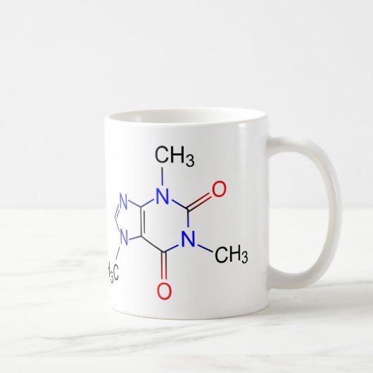 Coffein Molecule Tasse (Rechts)