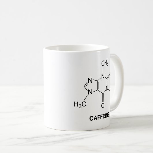Coffein Molecule Tasse (VorderseiteRechts)