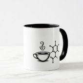 Coffein Molecule Tasse Chemische Zusammensetzung K (VorderseiteRechts)