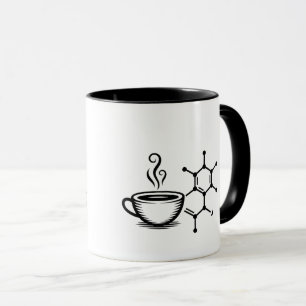 Coffein Molecule Tasse Chemische Zusammensetzung K