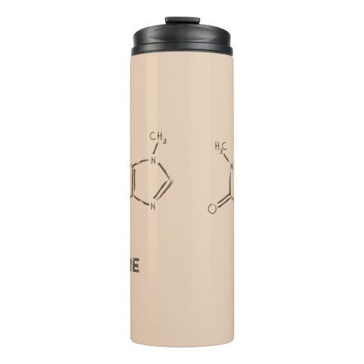 Coffein Molecule Thermosbecher (Vorderseite)