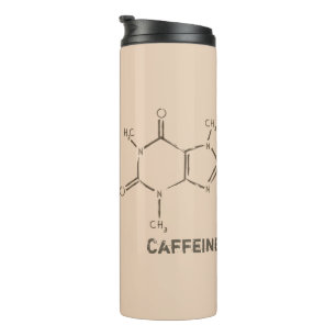 Coffein Molecule Thermosbecher