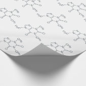 Coffein-Molekül für Kaffeeliebhaber Geschenkpapier (Ecke)