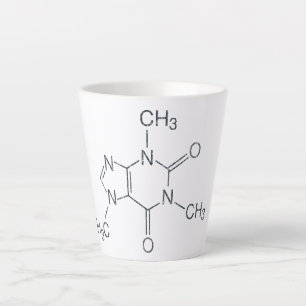 Coffein-Molekül für Kaffeeliebhaber Zwei-Tonen-Kaf Milchtasse