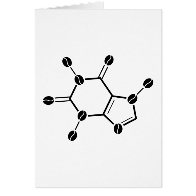 Coffein molekulare Bohnen (Vorne)