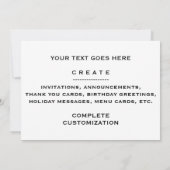 Coffein molekulare Bohnen Einladung (Rückseite)