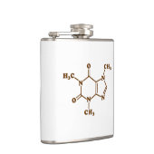 Coffein-Molekulare chemische Formel Flachmann (Rechts)