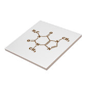 Coffein-Molekulare chemische Formel Fliese (Seite)