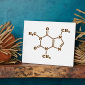Coffein-Molekulare chemische Formel Fotoplatte (Seite)