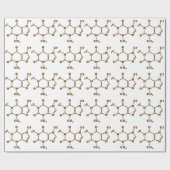 Coffein-Molekulare chemische Formel Geschenkpapier (Flach)