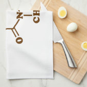Coffein-Molekulare chemische Formel Geschirrtuch (Viertel Falte)
