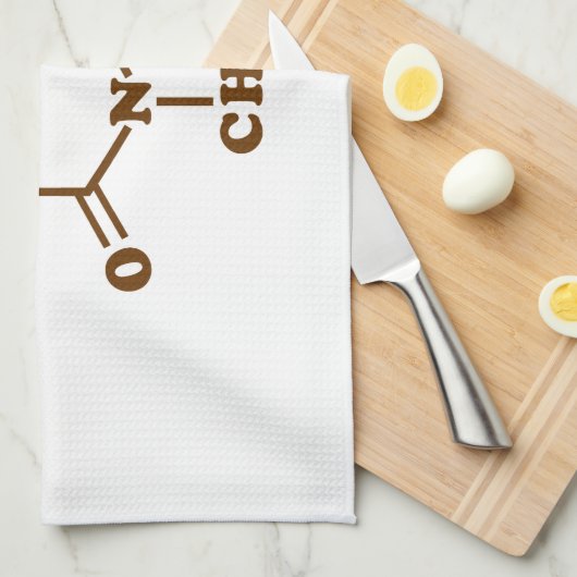 Coffein-Molekulare chemische Formel Geschirrtuch (Viertel Falte)