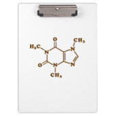 Coffein-Molekulare chemische Formel Klemmbrett (Vorderseite)