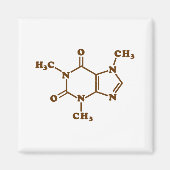 Coffein-Molekulare chemische Formel Magnet (Vorne)