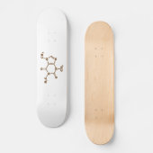 Coffein-Molekulare chemische Formel Skateboard (Vorderseite)