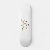 Coffein-Molekulare chemische Formel Skateboard (Vorderseite)