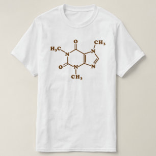 Coffein-Molekulare chemische Formel T-Shirt