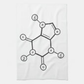 Coffein-Molekülstruktur Küchentuch (Vertikal)