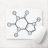 Coffein-Molekülstruktur Mousepad (Mit Mouse)