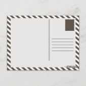 Coffein-Molekülstruktur Postkarte (Rückseite)