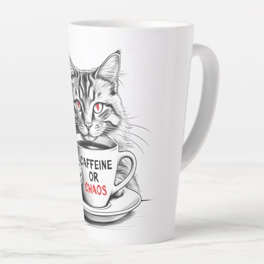 Coffein oder Chaos Caffee Lover Tasse (Rechte Ecke)